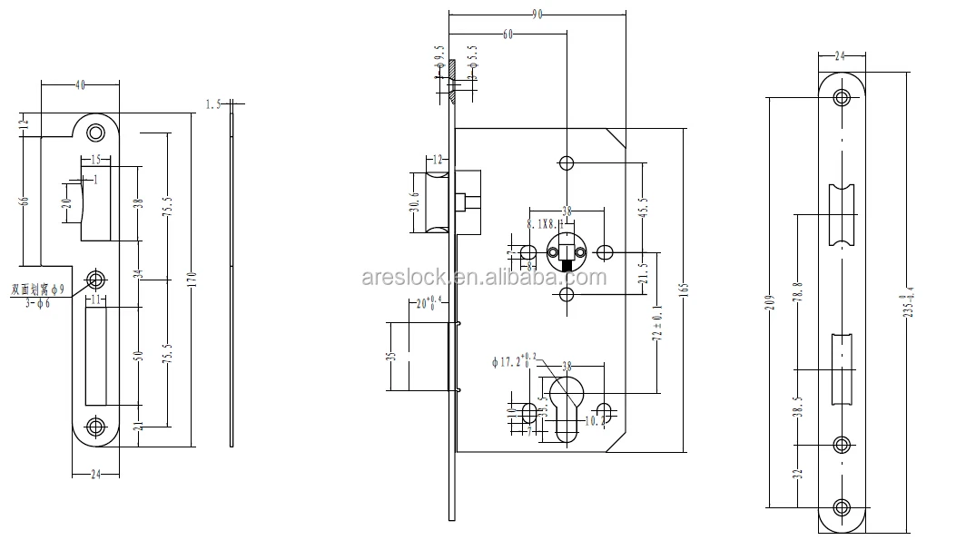 Antipanic Door Lock Escape Function Lock Buy Door Lock,Antipanic