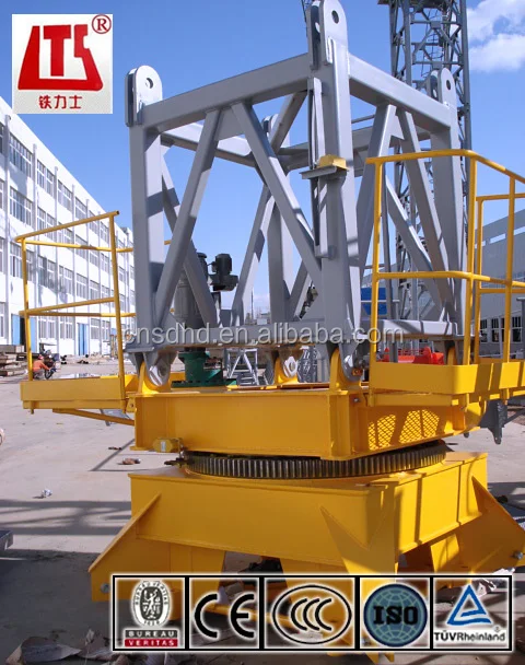 50m jib 6t loading luffing tower cranes with CE