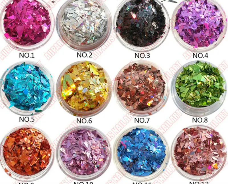 Poly Nail Glitter Flake/round Acrylic Nail Glitter Flake For Nail Tips
