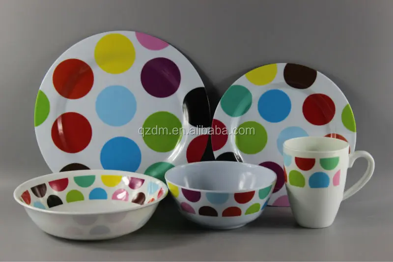 Popular Print Design Melamine Tableware Set