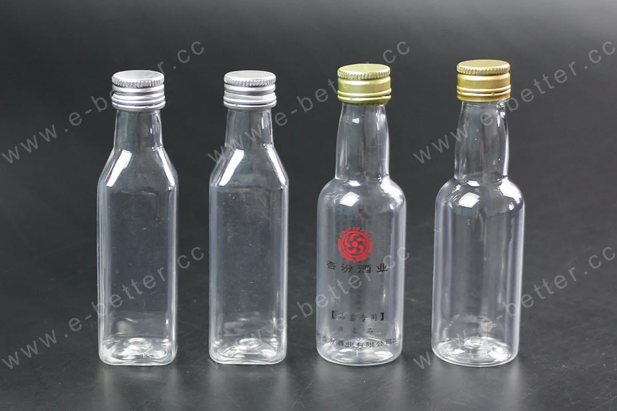 50ml Small Round Plastic Wine Bottle In Clear Buy 50ml