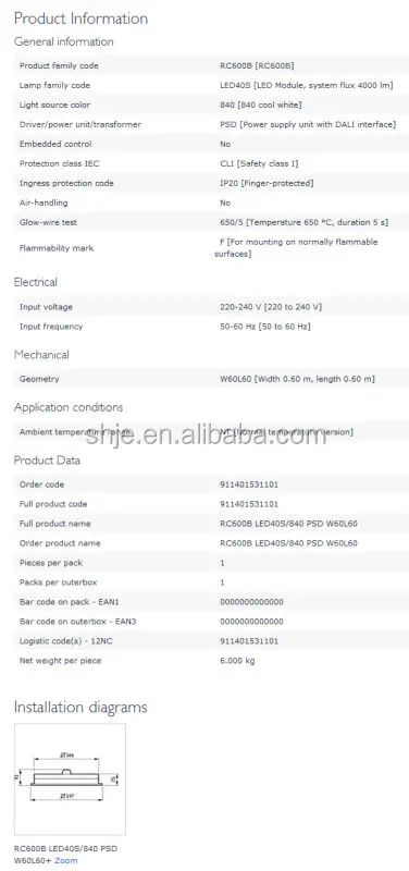 Panel de luz LED Philips PowerBalance RC650B| Alibaba.com