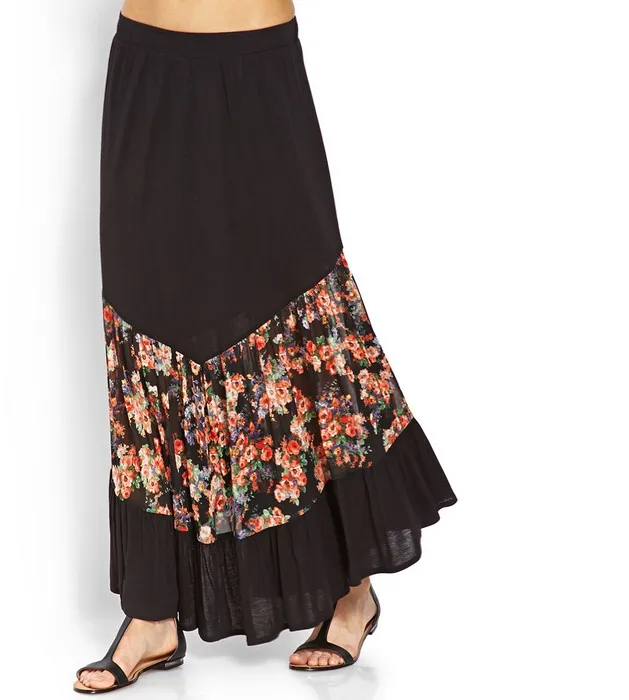 Long Skirt Classic Latest Skirt Design Of Long Skirt Black Chiffon ...
