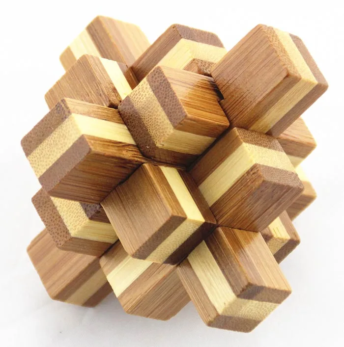 Diy Bamboo 3d Puzzle Brain Teasers Puzzle Adult 3d Bamboo Puzzle - Buy ...