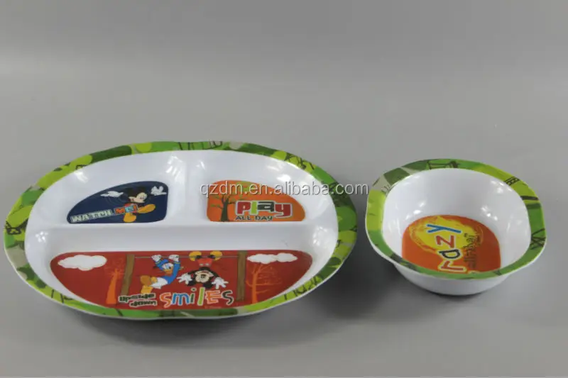 A5 Melamine Dinner Plate And Bowl For Baby