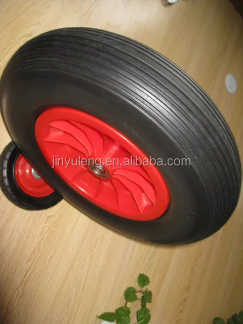 16inches 4.00-8 polyurethane solid rubber foam wheel ,wheelbarrow ,Farm machinery wheel,parts,accessories