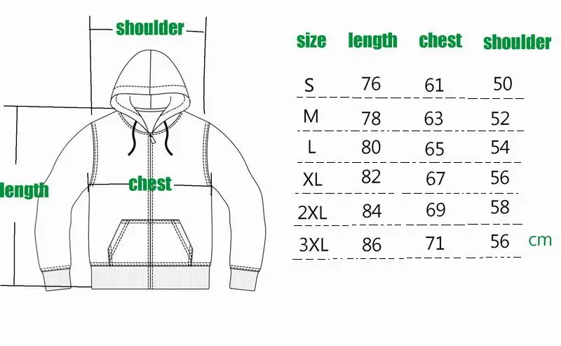 Sweatshirt Size Chart Us