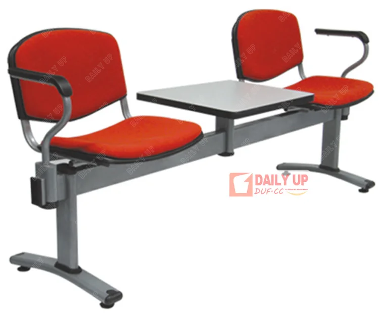 Wholesale Waiting Room Chairs Modern Lobby Waiting Cushion Chairs with Flat Table