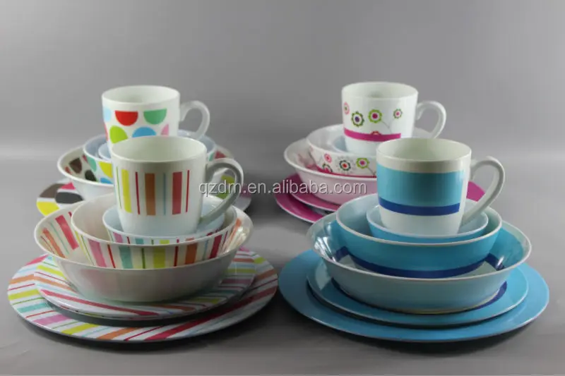 Popular Print Design Melamine Tableware Set