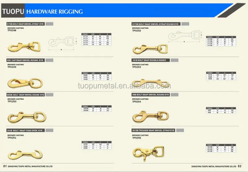 Brass Hook For Dog,Solid Brass Panic Snap Hooks,Antique Swivel Panic