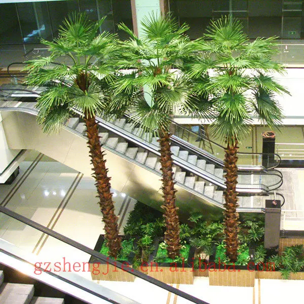 Factory Wholesale Artificial Outdoor Decorative Metal Palm Trees For