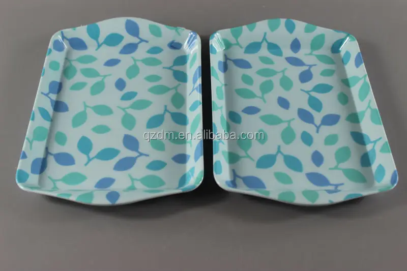 Customized Designs Melamine serving tray Plastic Tea tray