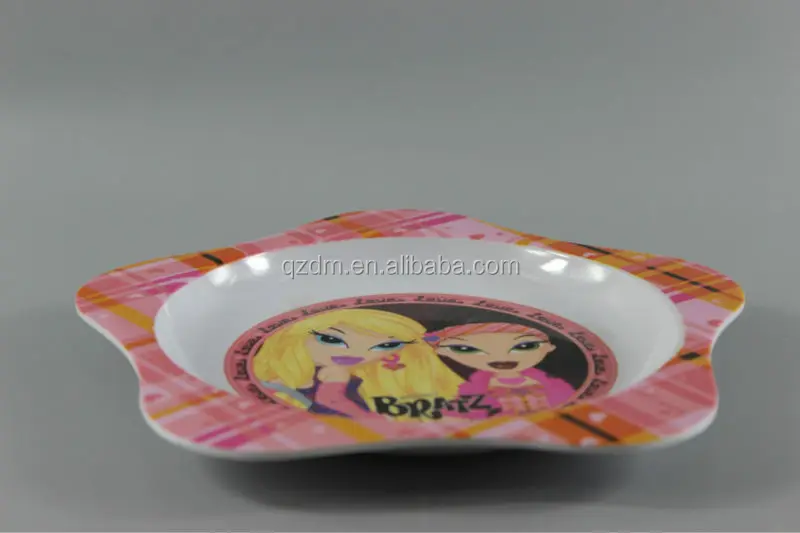 Star Shaped Melamine Dinner Plate For Kids