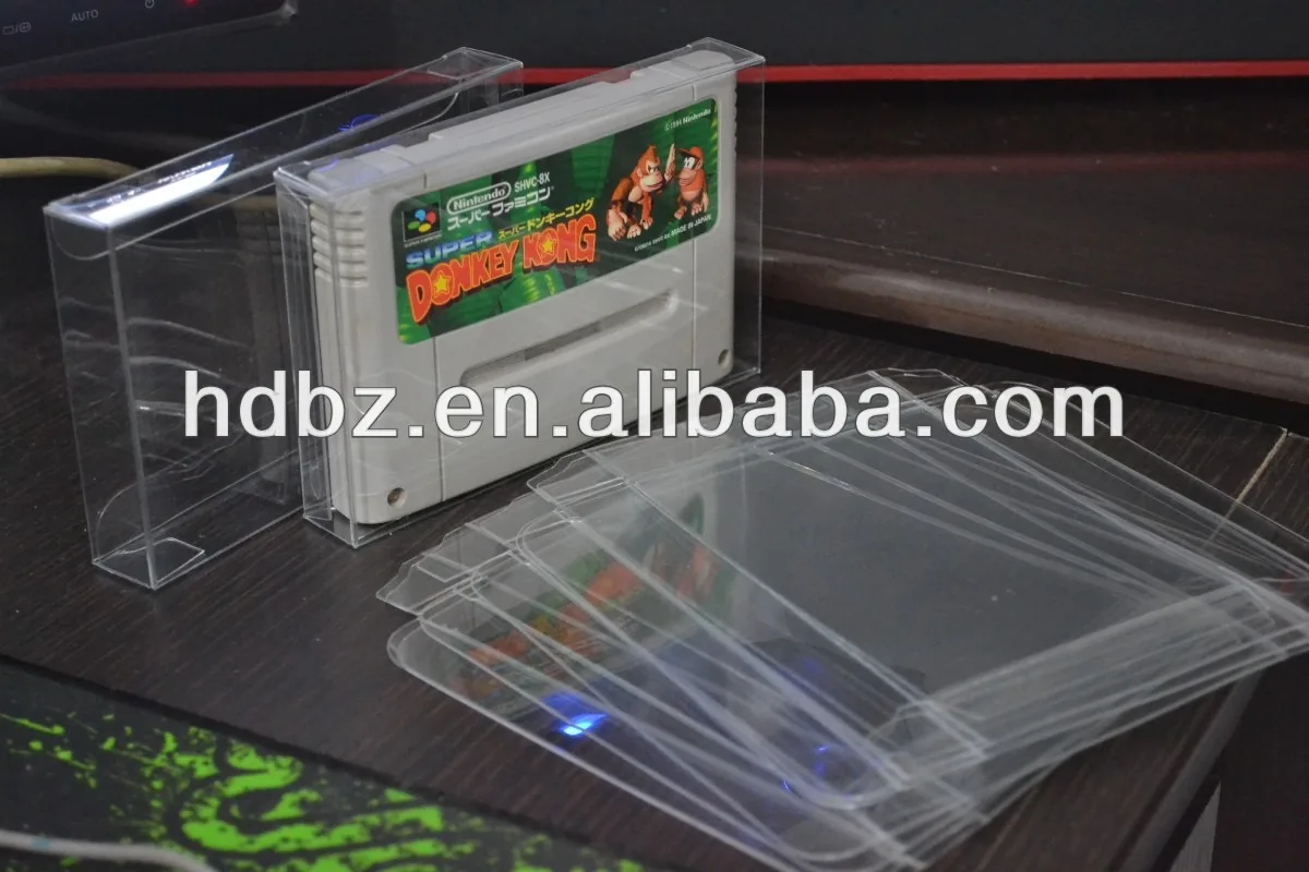 Clear Plastic Box Protectors For Nes Snes N64 Games Buy Clear Plastic