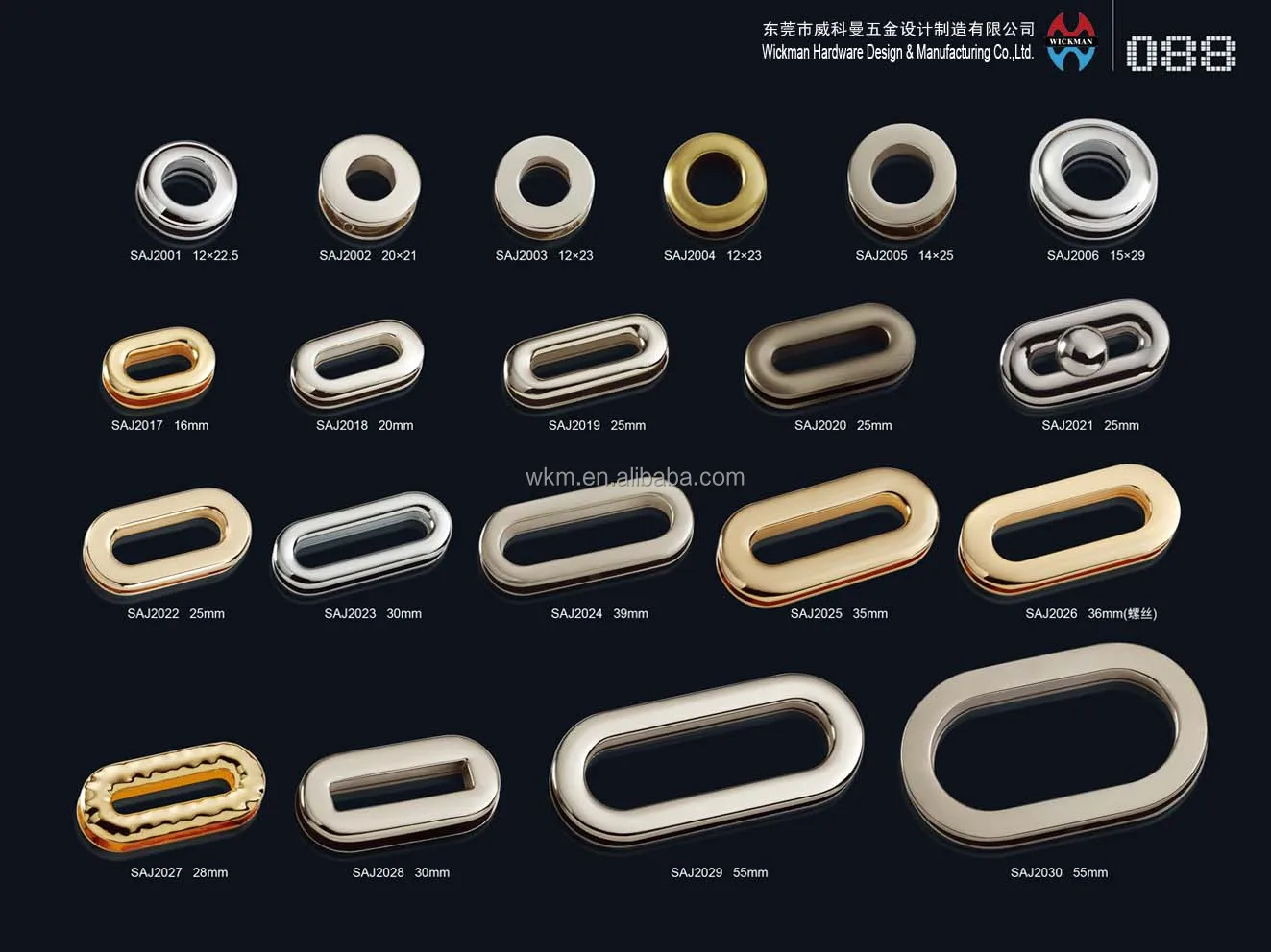 Wholesale Fashion Bag Accessories High Quality Metal Bag Parts Handle