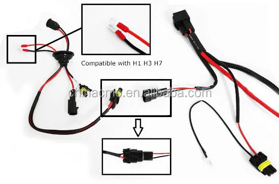 H3 H4 H7 H11 9005 9006 Hid Conversion Kit Relay Wire ... 9004 bulb diagram 