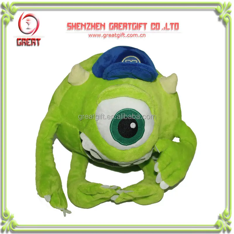 Mainan Mewah Mata Besar Hijau Rakasa Boneka Kartun Hewan Mainan