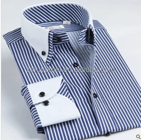 Double Collar Customized Design Dress Men Shirts - Buy Men Double ...