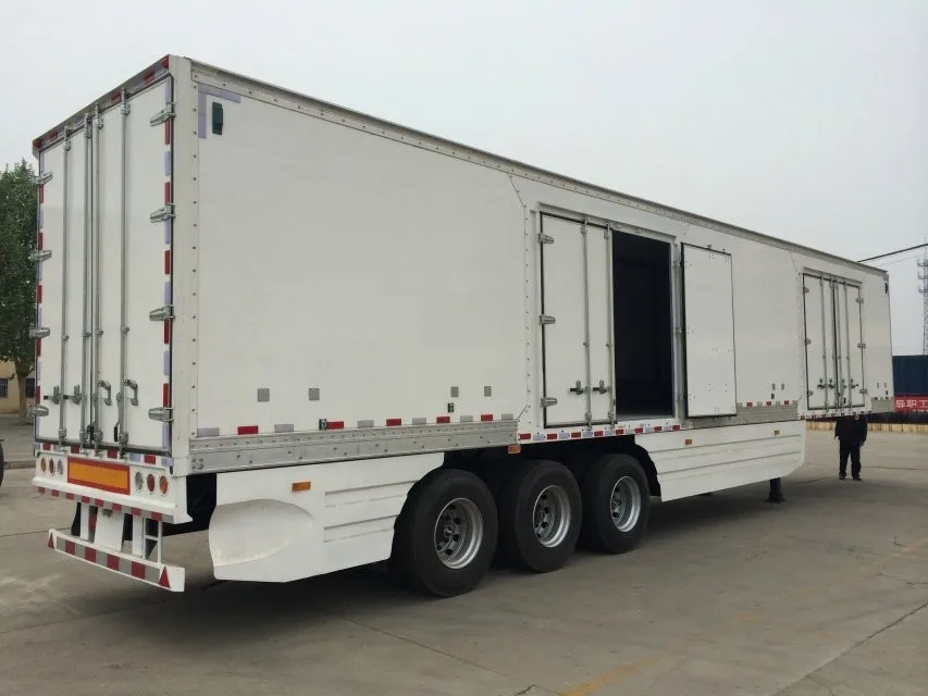 Enclosed Cargo Box  Semi Trailer  For Textile Goods 