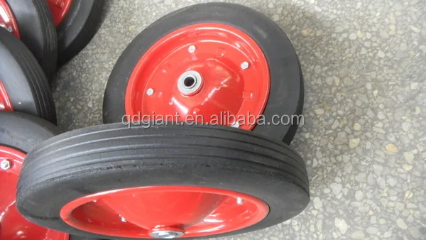 low price wheelbarrow solid rubber wheel 13"x3"