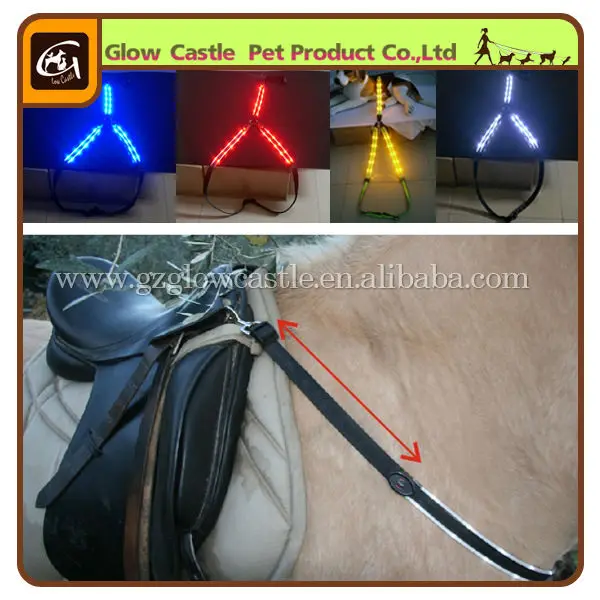 Factory Latest Pink Led Flashing Horse Breastplate (first In The World