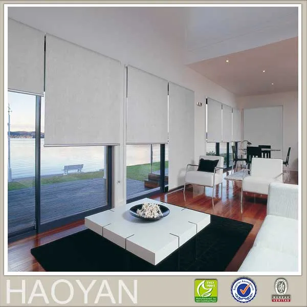 H-Y different roll type blackout window screen polyester outside curtain