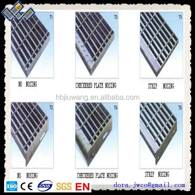 hot dip galvanized outdoor metal grate stair tread
