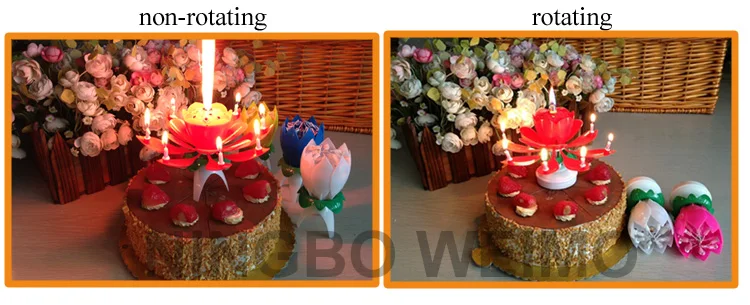 Bougie Musicale Rotative Multicolore En Forme De Lotus Fleur Decoration Gateau D Anniversaire Ou De Mariage Cadeau Pour Enfants Bricolage De Fete Buy Party Rotating Candle Flower Party Rotating Candle Musical Birthday Flower Party Rotating Candle