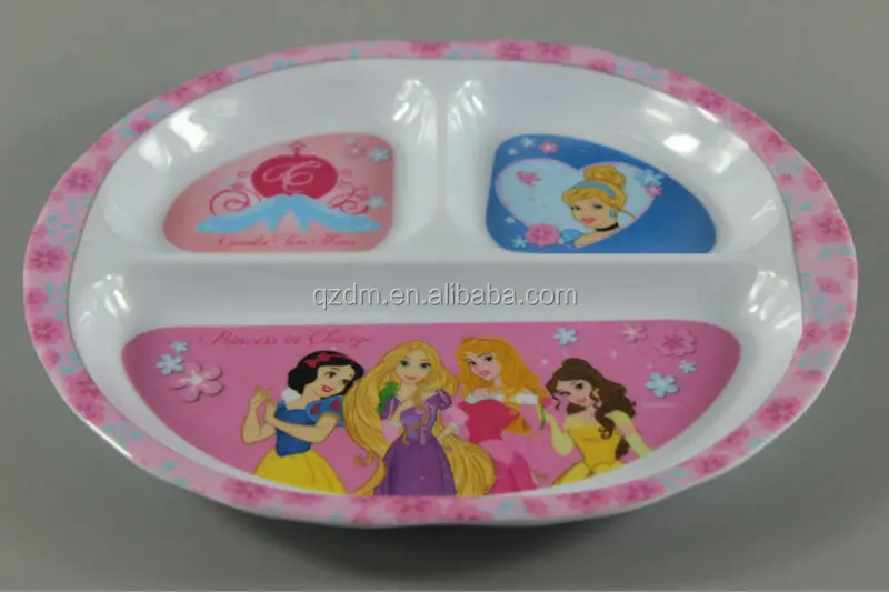 Kids 3 Compartment Melamine Plate