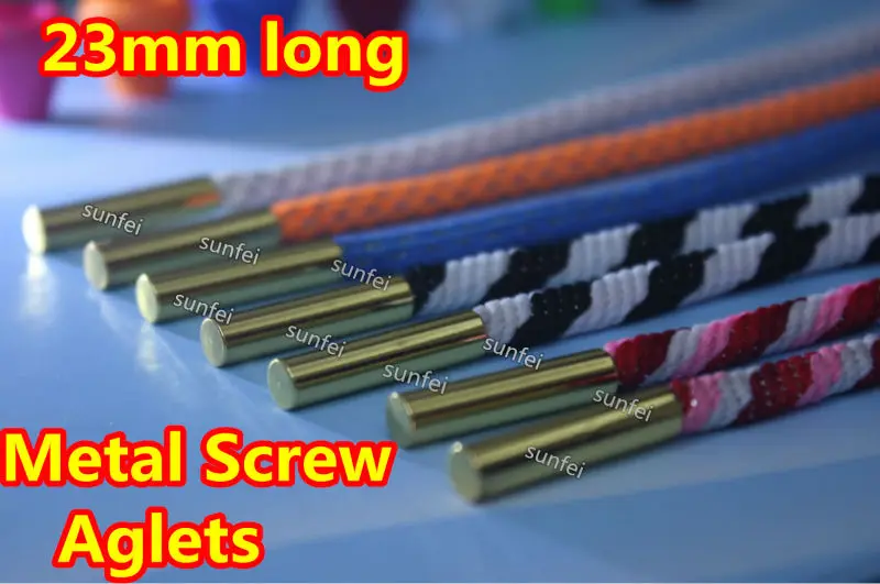 Irun (moq 50pcs)(gold/silver/black Nickel) Shoelace Screw Metal Aglets Laces Aglets Lace With