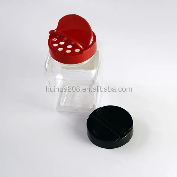 Plastic Spice Jar With Shaker Lids 