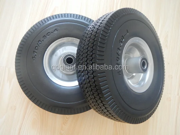 China pu wheels 3.50-4 with plastic rim for wagon