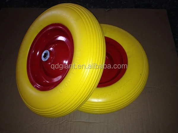 High Quality PU Foam Wheelbarrow Rubber Wheel 4.80/4.00-8 (PU1078)