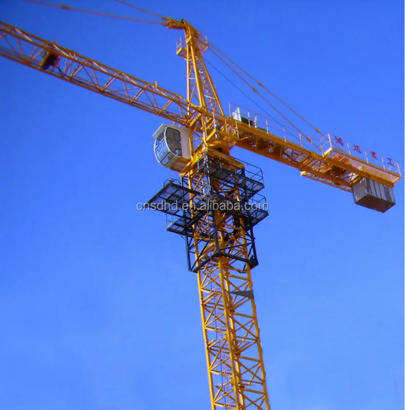 QTZ125F tower crane 65m jib tower crane 10t tower crane