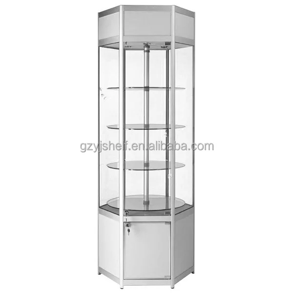 Transparent Glass Display Rotating Glasses Display Stand,Rotating Glass