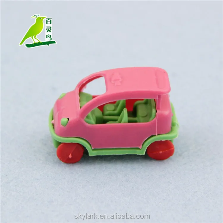 small pink toy car
