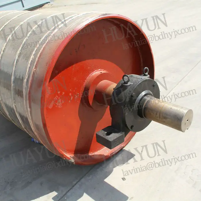 500mm Dia Rubber Lagging Belt Conveyor Flat Belt Drive Pulley Buy
