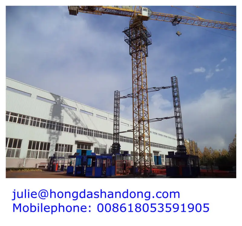 Shandong HONGDA Construction Elevator SCD200 / 200GP double cages