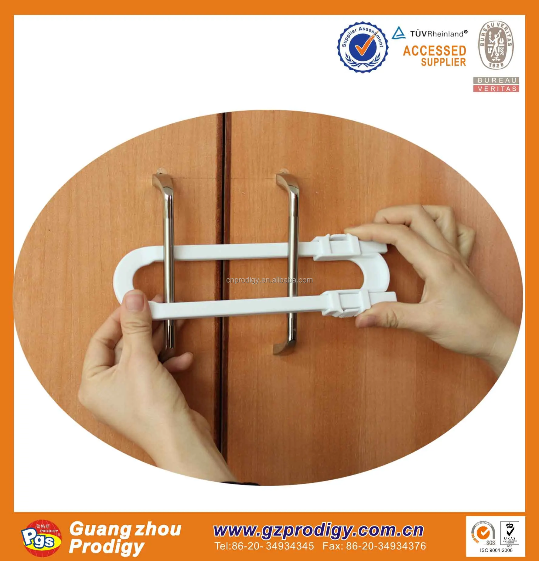 Child Safety Product Plastic Sliding Door Lock/u Shaped Lock