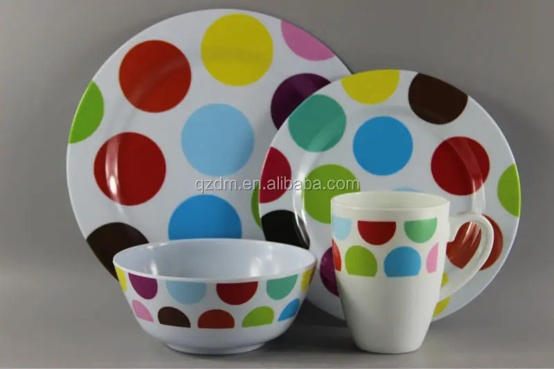 Popular Print Design Melamine Tableware Set