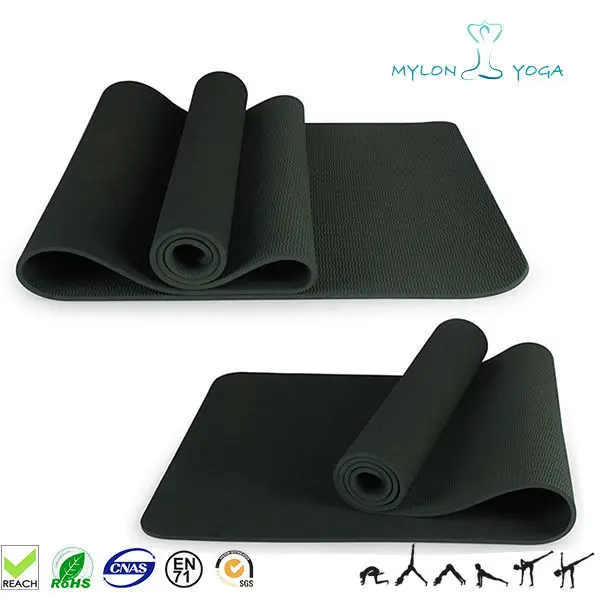 Extra Thick Tpe Memory Foam Exercise Yoga Mats 1 4 6mm Ultra