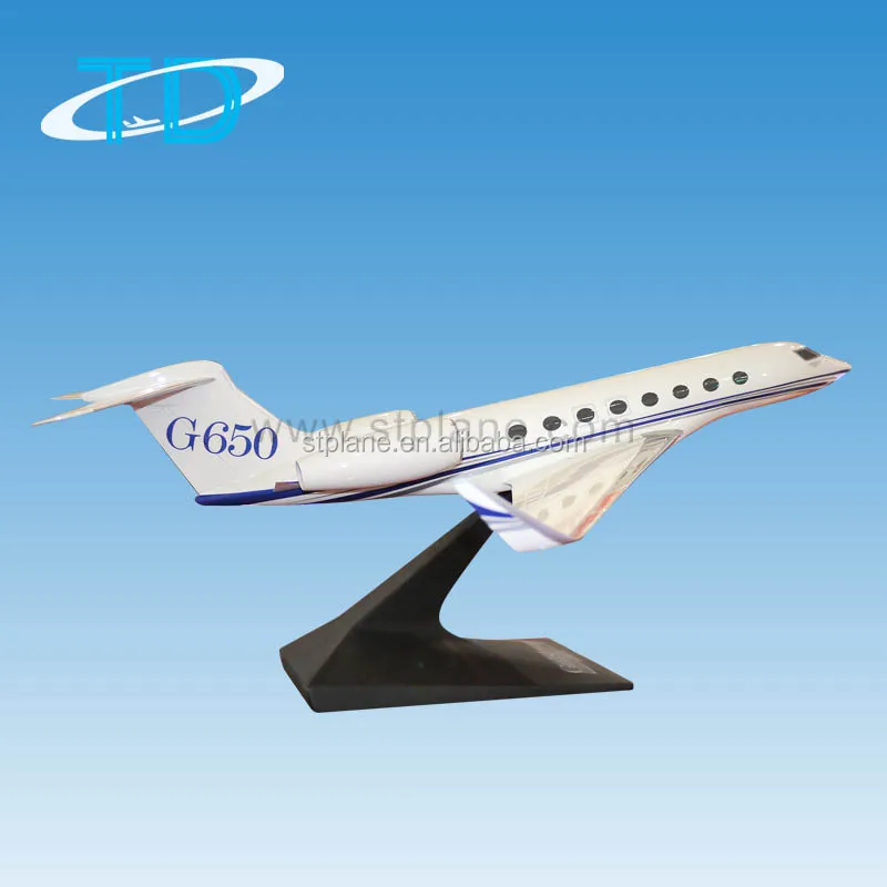 1/100 Scale Model Aircraft Commercial Jet Gulfstream G650 Resin 