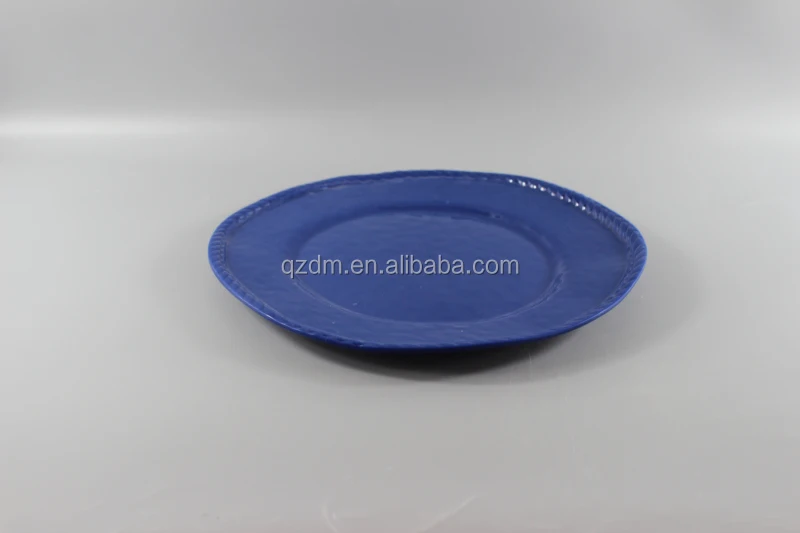 Rustic Melamine Dinner Plate Unbreakble Dish
