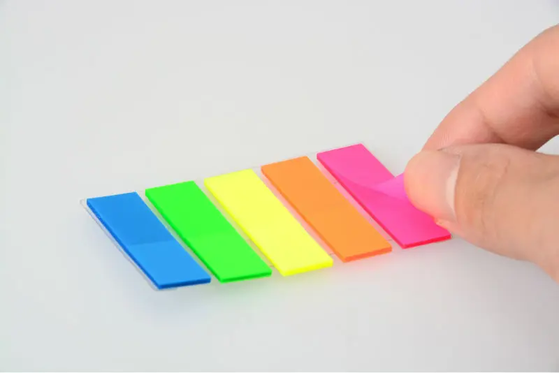book reminding page marker adhesive plastic sticky note book reminding page marker adhesive plastic sticky note