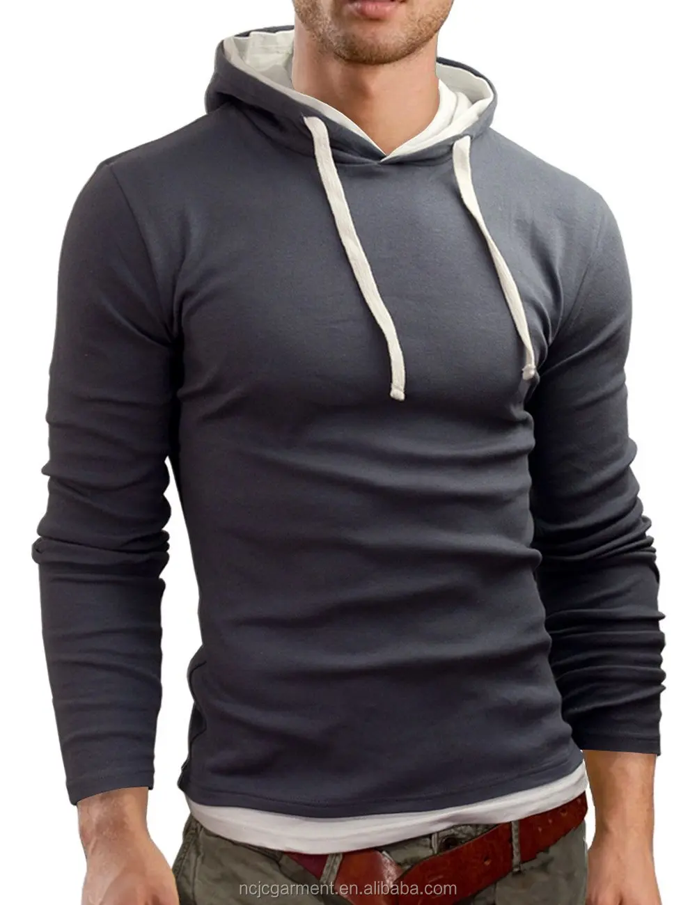 Bulk Wholesale Slim Fit Sweatshirt Tight Fit Hoody Fashion Hoodies