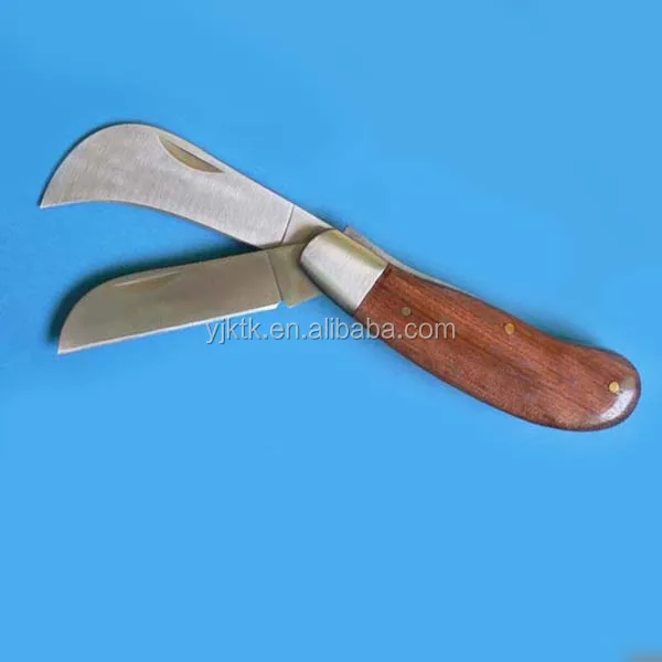Folding 2 Blades Garden Knife,Grafting Knife,Pruning Knife,Mushroom