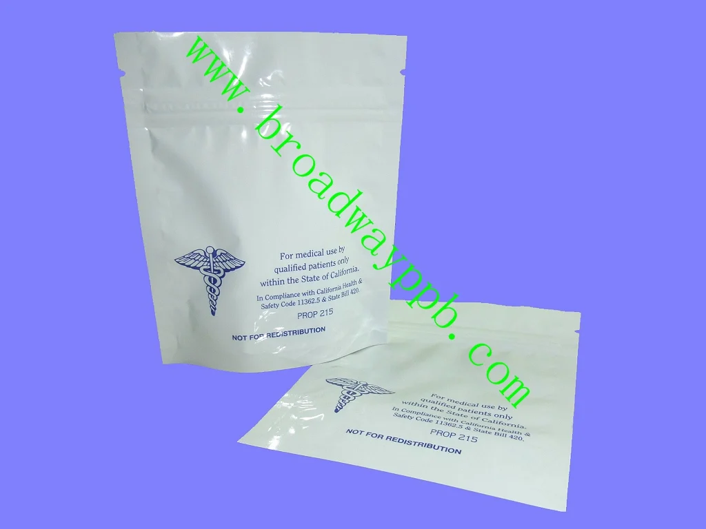 Custom Printed 1/8oz 1/4oz 1g 3.5g Reclosable Zipper Hemp Packaging Biodegradable Plastic Bags
