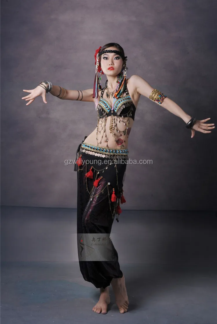 New Sexy Arab Belly Dance Leopard Wears High Quality Handmade Belly