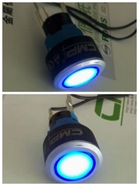 MU series 22mm plastic illuminated button with power symbol