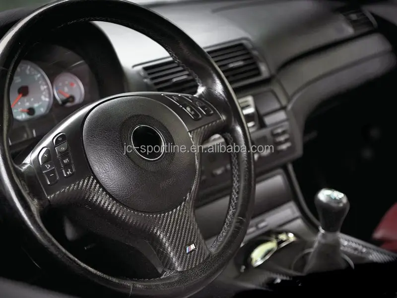 3 Series E46 Steering Wheel Covers Carbon Fiber Interior Trims For Bmw E46 M3 M Buy E46 Steering Wheel Covers M3 Steering Wheel Covers Interior